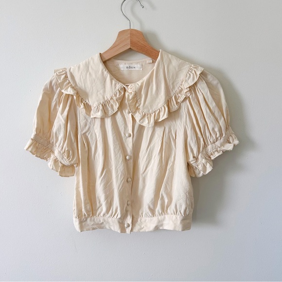 Doen sparrow top ivory silk xs - Picture 2 of 6